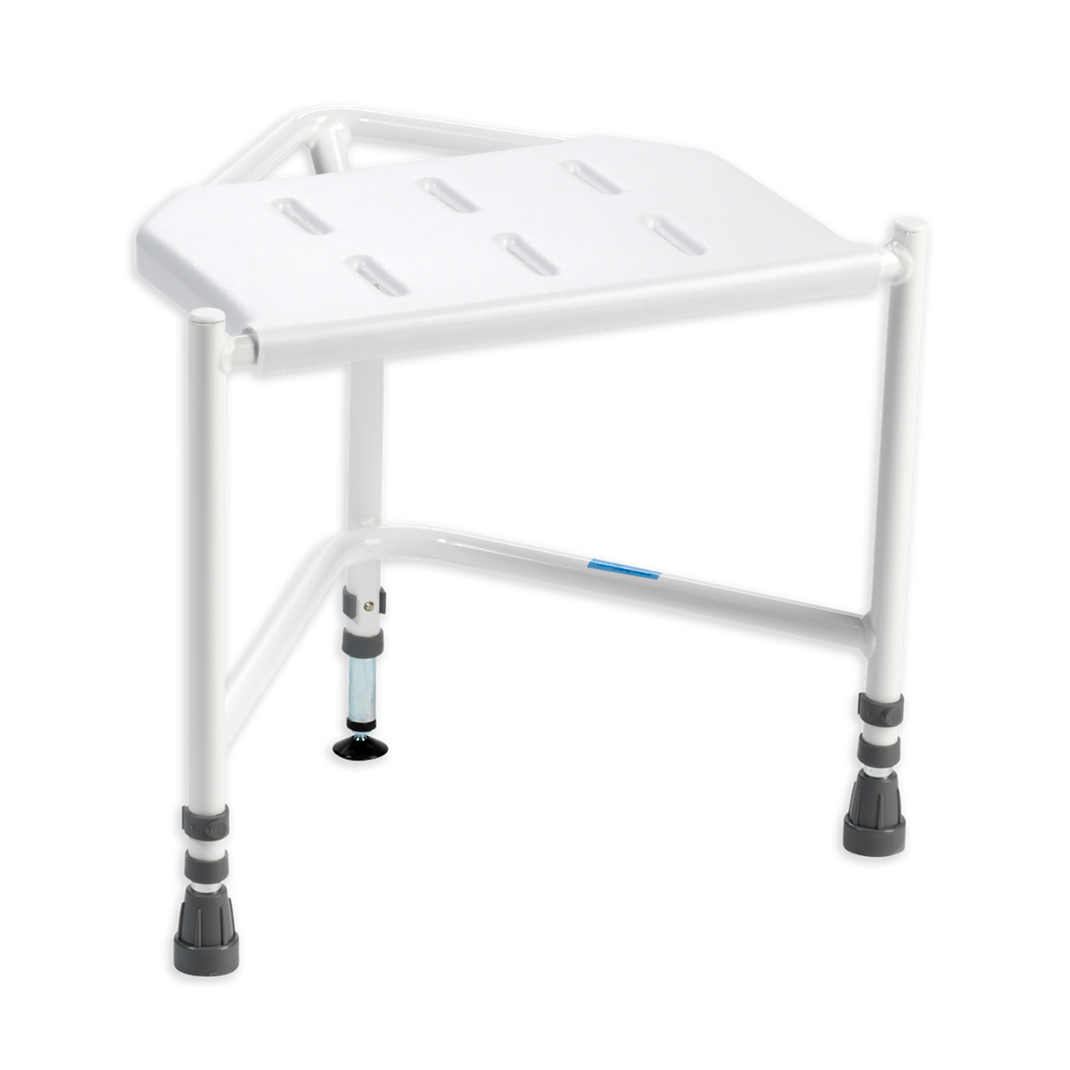Drive Bringhurst Corner Shower Stool with Tilting Foot – Height Adjustable