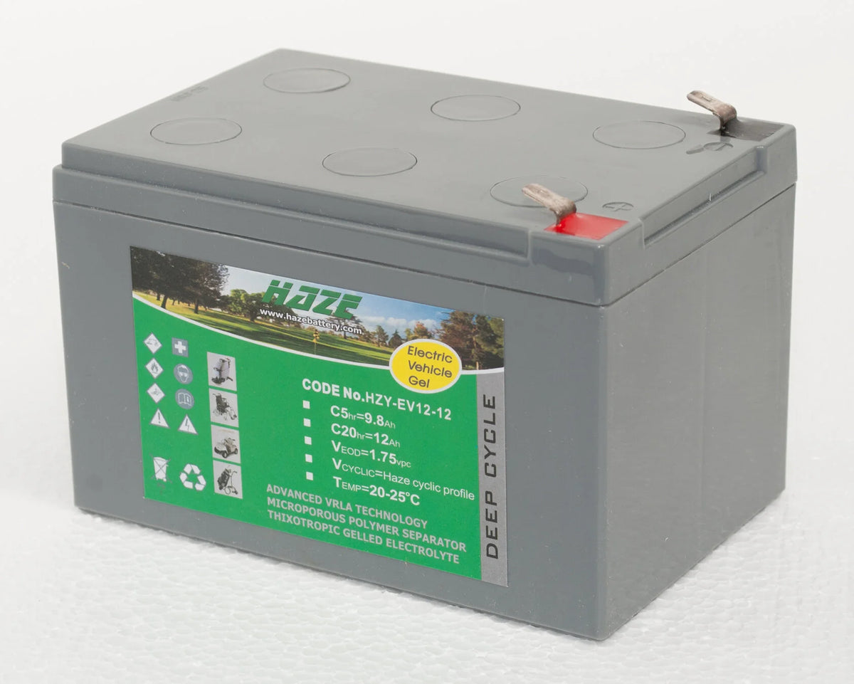 12Ah Haze Gel Battery - 12V Mobility Battery