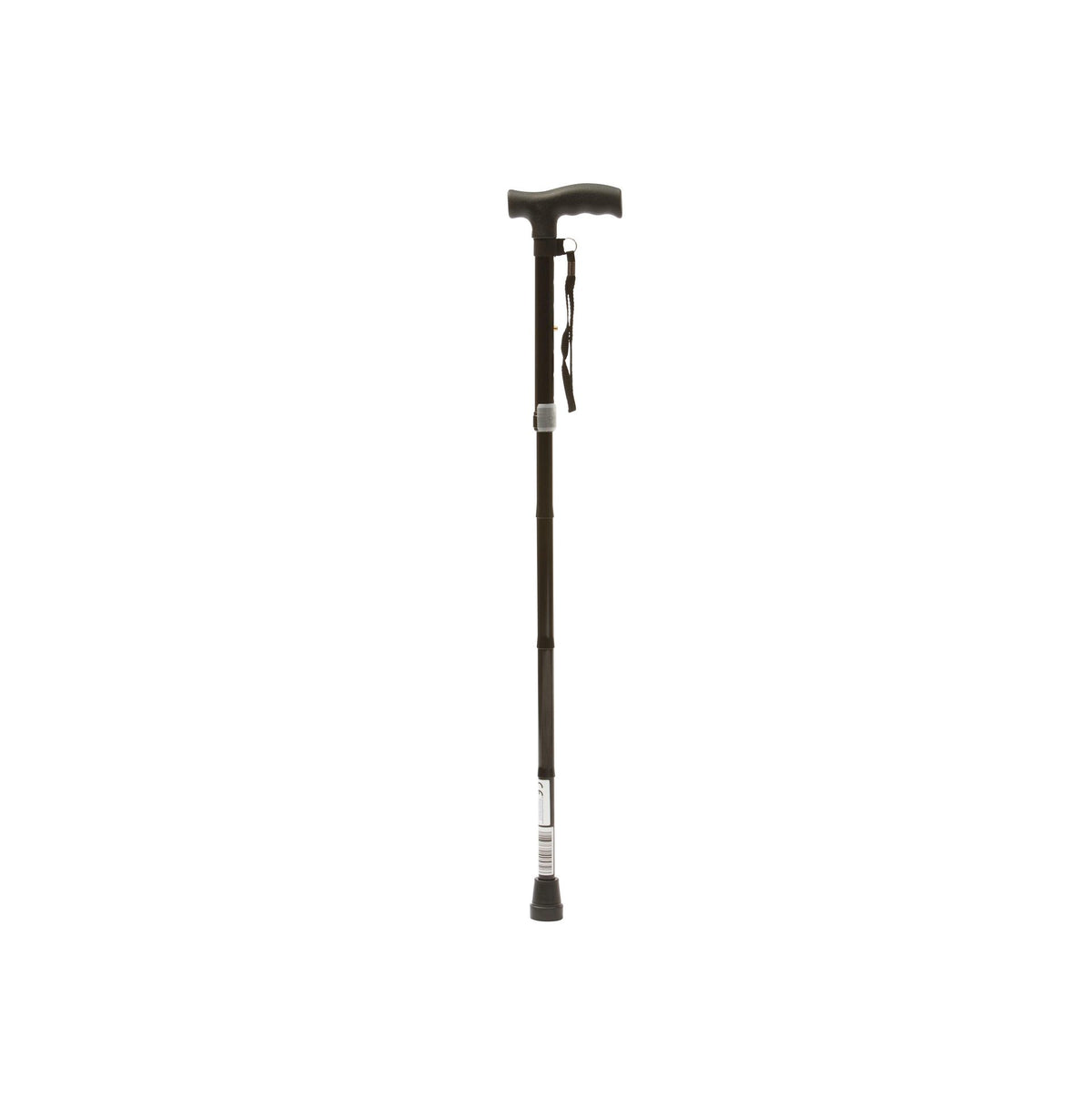 Drive Folding Walking Stick – Black Adjustable Aluminium Cane