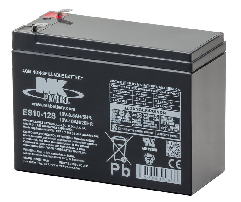 10Ah MK AGM Battery - 12V Mobility Battery