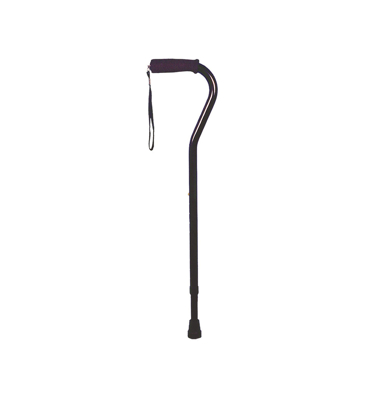 Drive Offset Handle Cane – Black Foam-Grip Walking Stick
