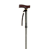Drive Folding Cane with Strap – Black Wave