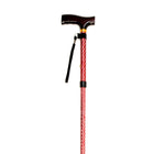 Drive Folding Cane with Strap – Red Spiral Wave