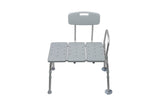 Drive Bath Transfer Bench with Back – Adjustable Height Shower Board Seat