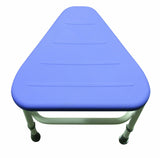 Drive Belmont Corner Shower Stool with Padded PU Seat – Height Adjustable