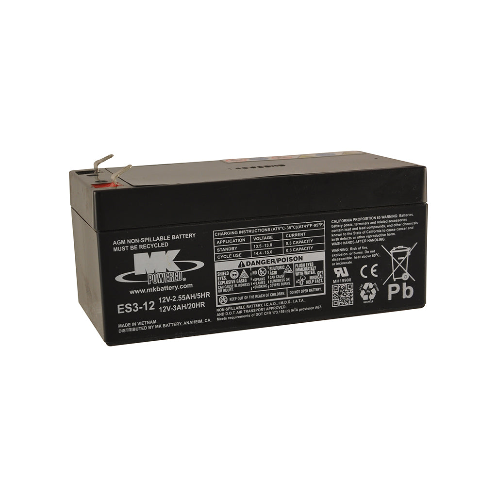 3Ah MK AGM Battery - 12V Mobility Battery