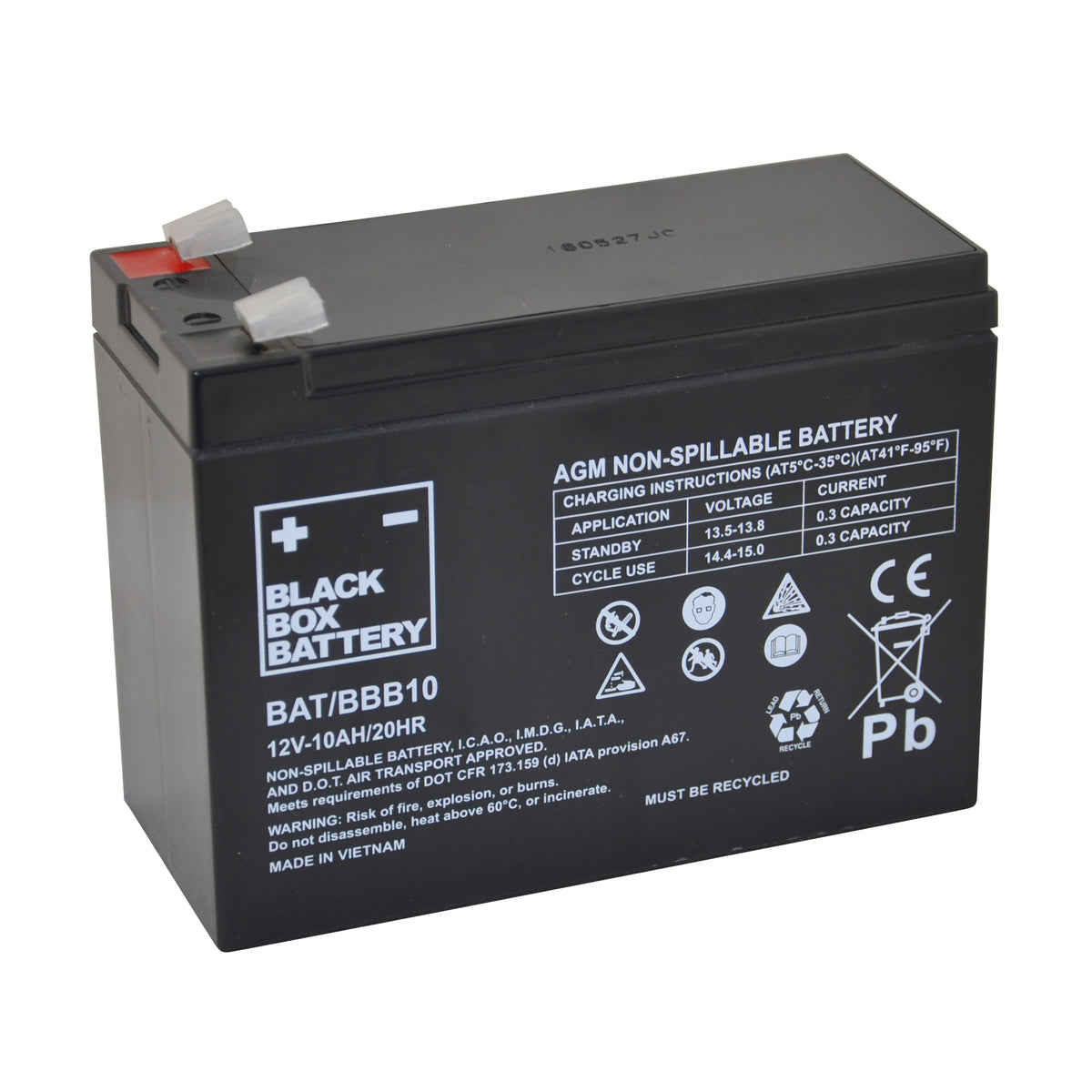 Black Box BBB10 12V 10Ah AGM Mobility Scooter & Powerchair Battery