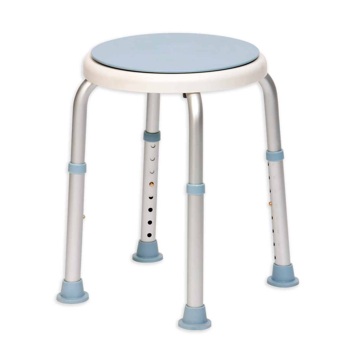 Bath Stool with Rotating Seat – Height Adjustable