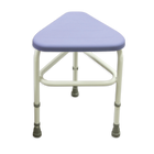 Drive Belmont Corner Shower Stool with Padded PU Seat – Height Adjustable