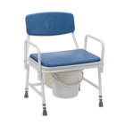 Birstall Bariatric Mobile Commode – 4 Braked Castors