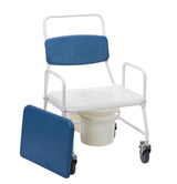 Birstall Bariatric Mobile Commode – 4 Braked Castors