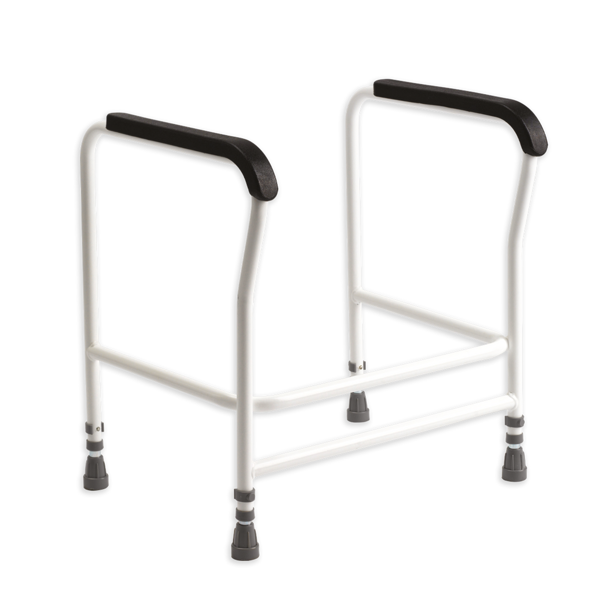 Drive Clipston Toilet Frame with Padded PU Arms – Height Adjustable Toilet Surround