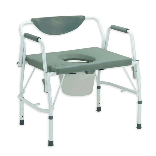Drive Bariatric Oversized Drop Arm Commode – Heavy Duty Toilet Chair (453kg / 71st)
