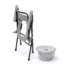 Drive Folding Commode Chair – Portable Steel Bedside Toilet with 5L Bucket
