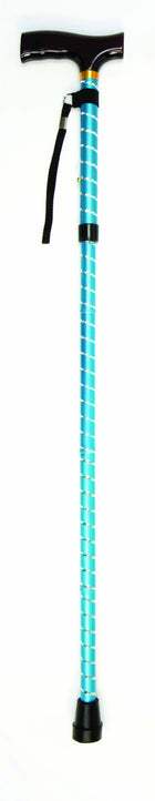 Drive Folding Cane with Strap – Blue Twist
