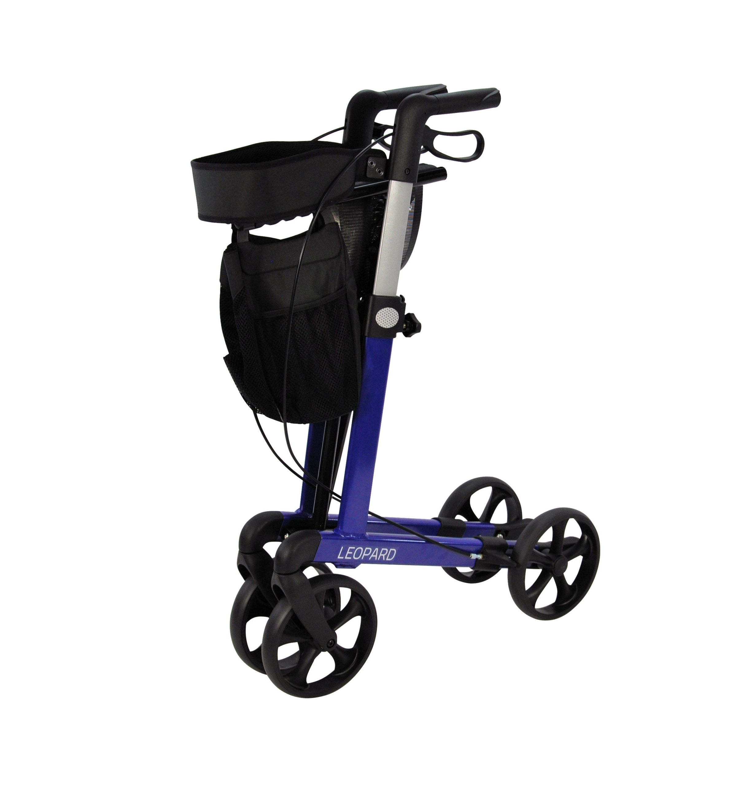 Leopard Aluminium Rollator Blue 62cm
