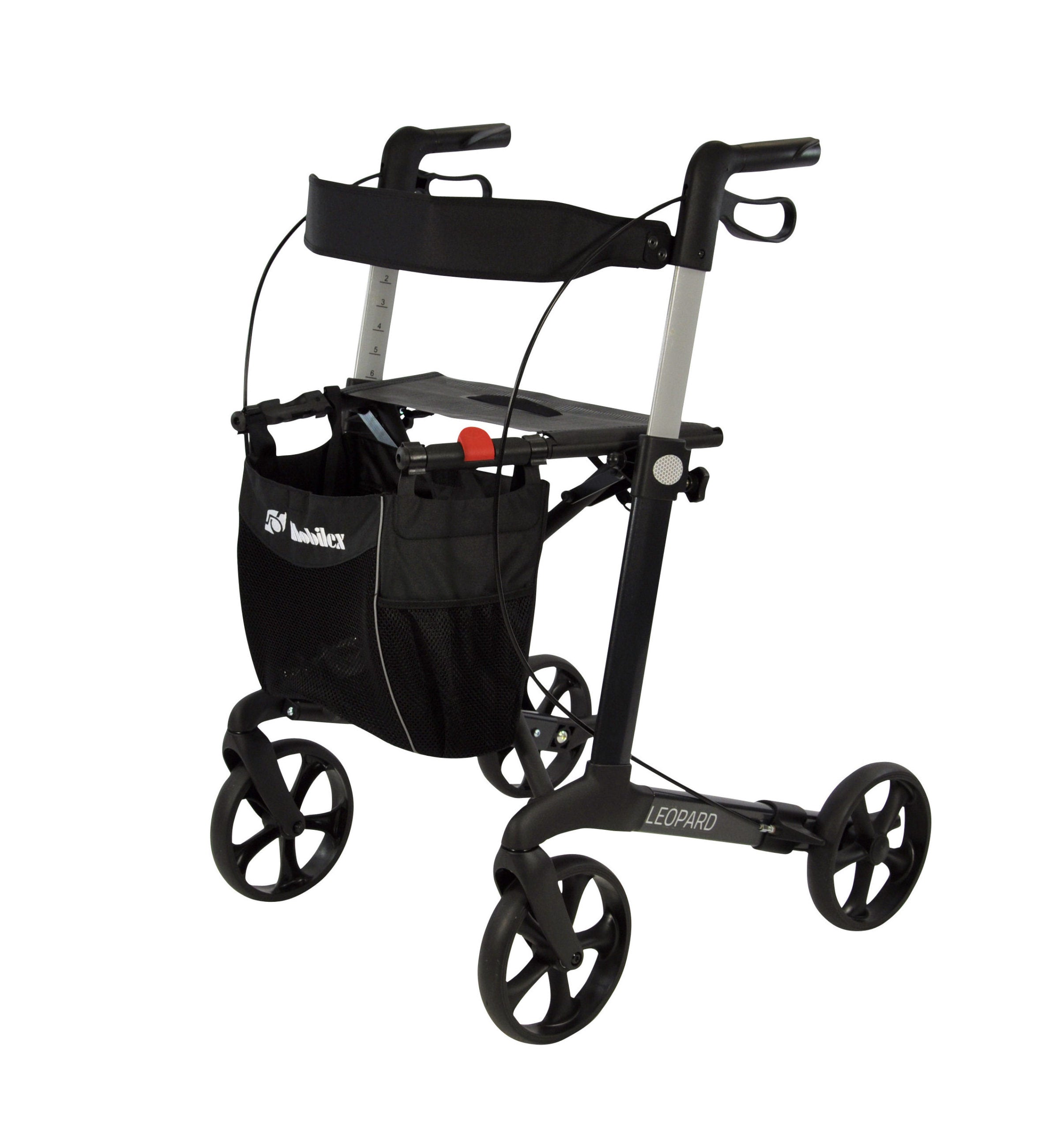 Leopard Aluminium Rollator Anthracite 62cm