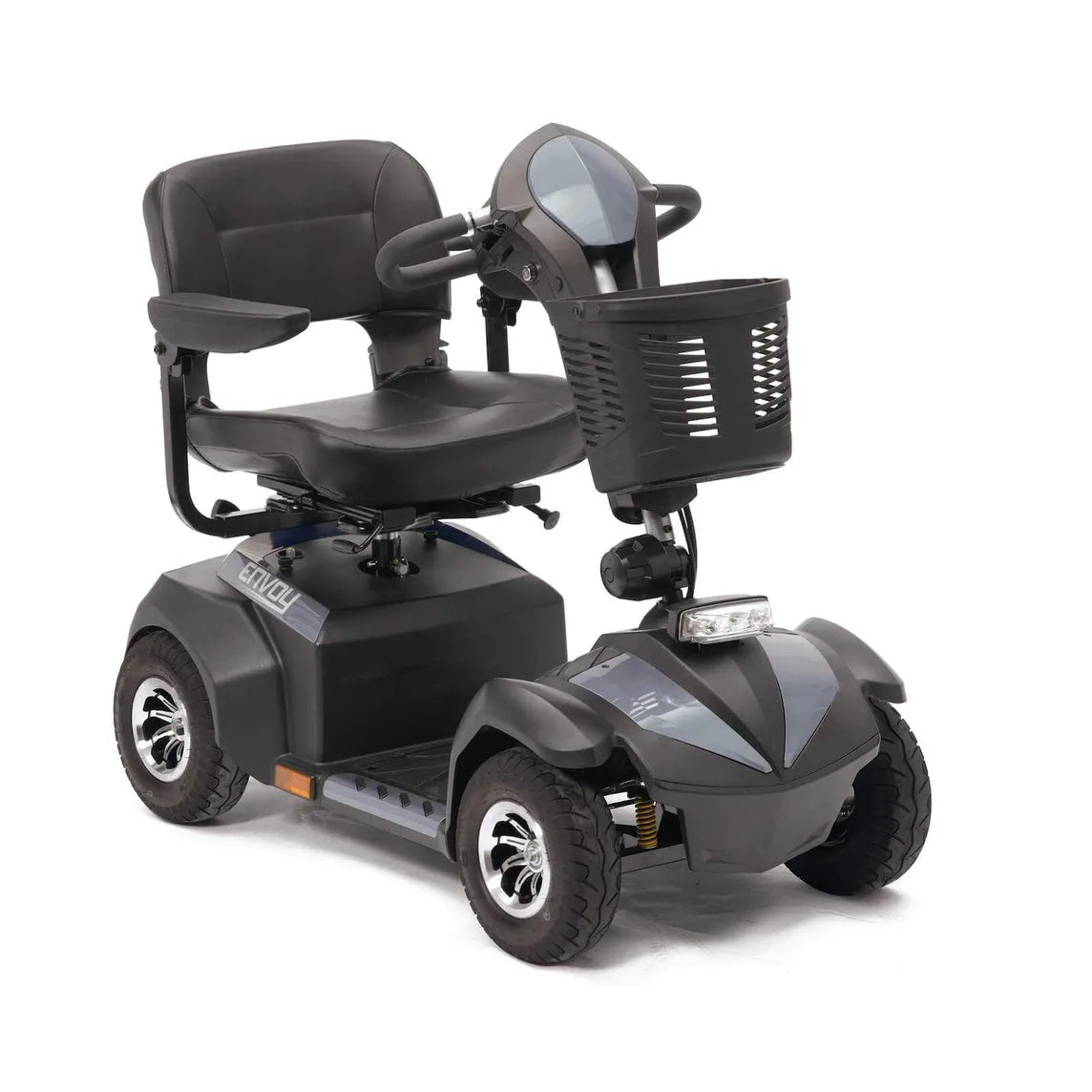 Drive Envoy 4mph Mobility Scooter – 30-Mile Pavement Scooter (Silver)