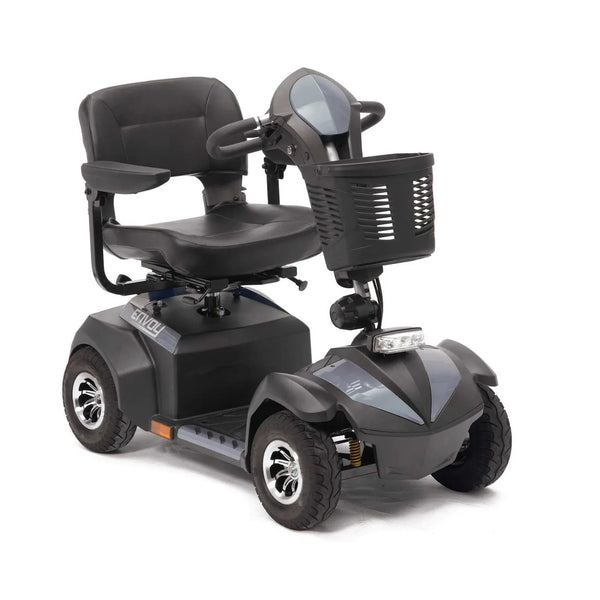 Drive Envoy 4mph Mobility Scooter – 30-Mile Pavement Scooter (Silver)