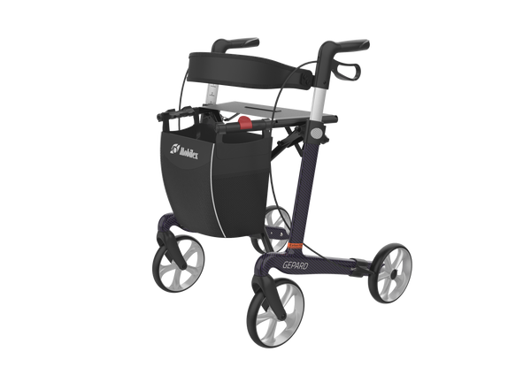 Gepard Carbon Fibre Rollator Purple 62cm