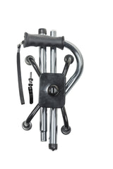 Drive Folding Quad Cane – Four-Foot Adjustable Walking Stick