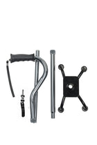 Drive Folding Quad Cane – Four-Foot Adjustable Walking Stick