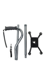 Drive Folding Quad Cane – Four-Foot Adjustable Walking Stick