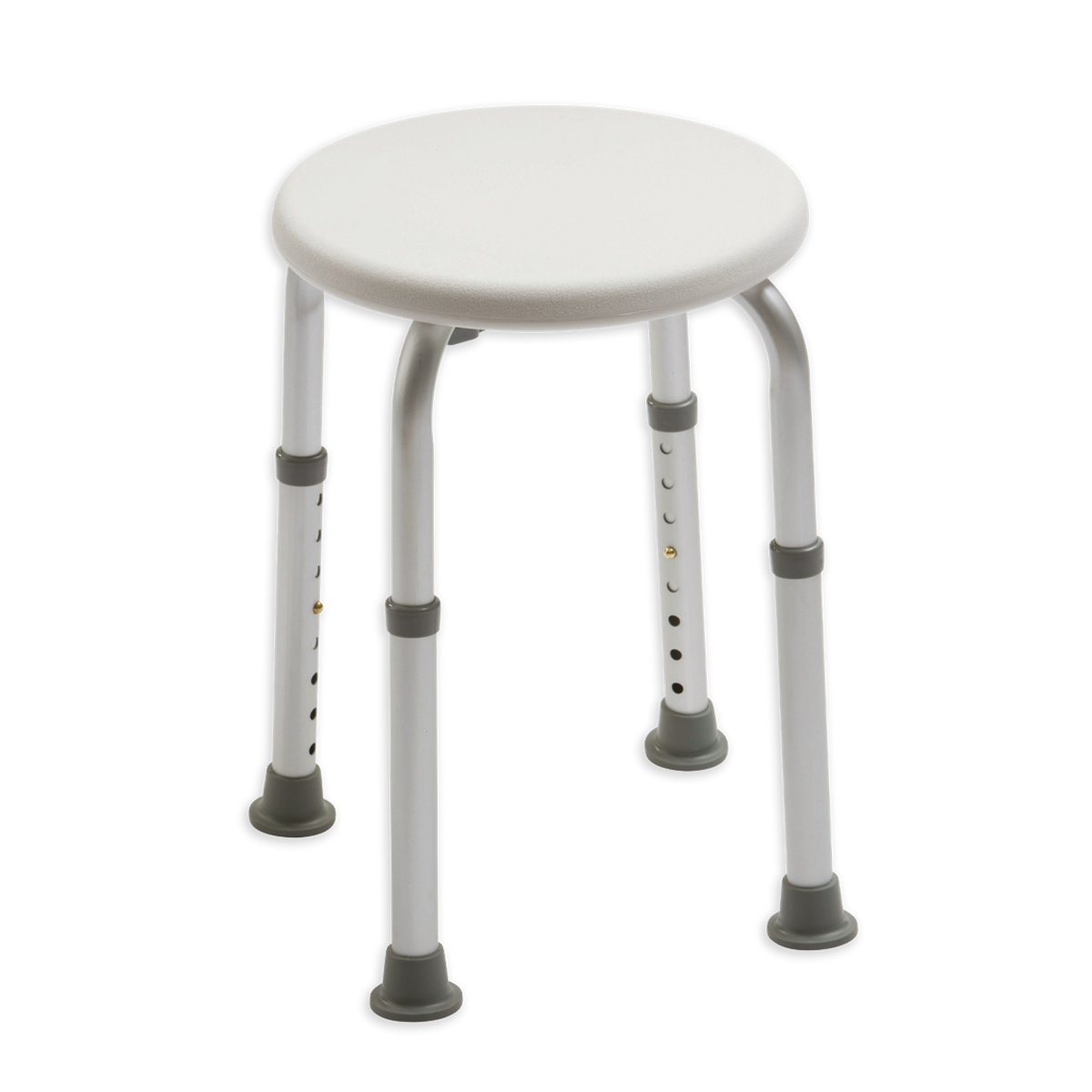 Drive Round Shower Stool – Lightweight Height-Adjustable Bath & Shower Seat