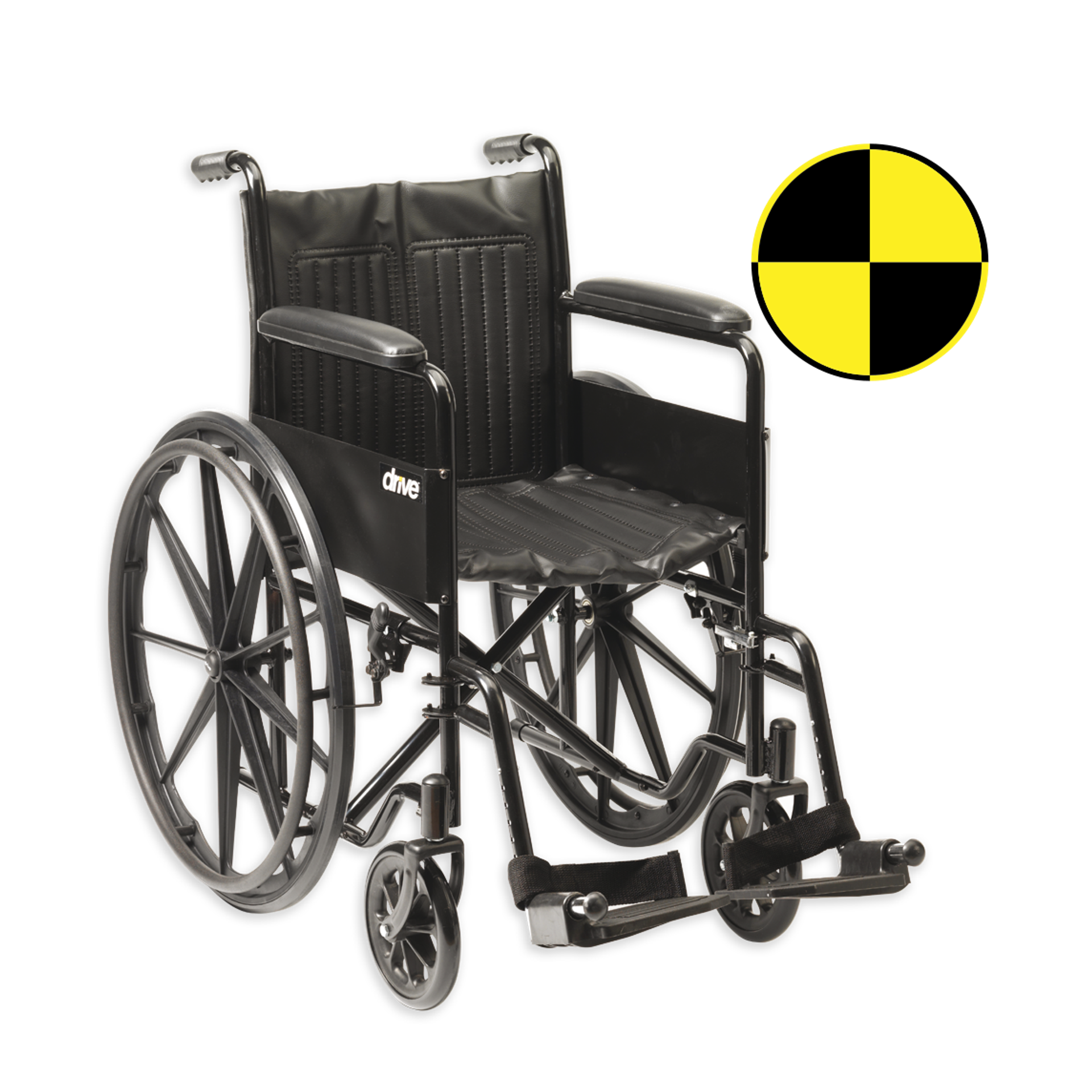 S1 Self-Propel Steel Wheelchair – 24" Mag Wheels