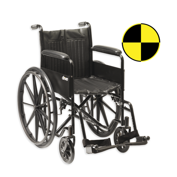 S1 Self-Propel Steel Wheelchair – 24" Mag Wheels