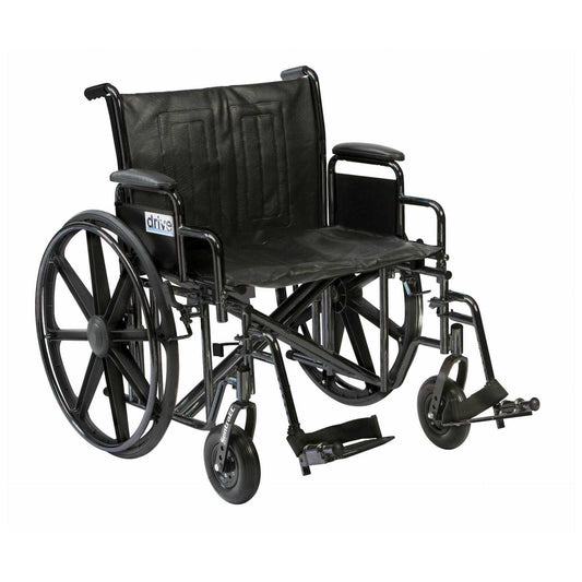 Sentra Bariatric Steel Self-Propel Wheelchair – 20"