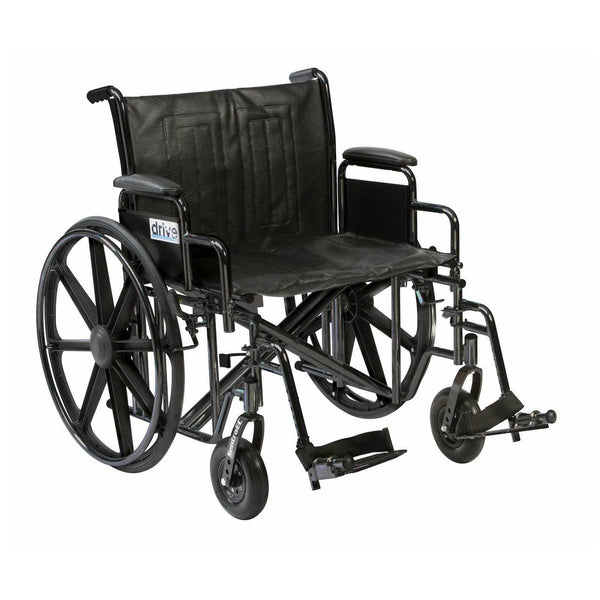 Sentra Bariatric Steel Self-Propel Wheelchair – 20"