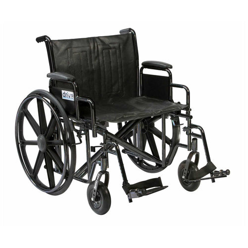 Sentra Bariatric Steel Self-Propel Wheelchair – 22"