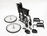Sentra Bariatric Steel Self-Propel Wheelchair – 24"