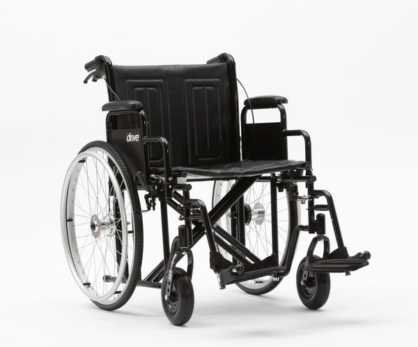Sentra Bariatric Steel Self-Propel Wheelchair – 24"
