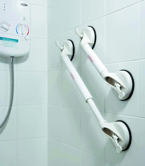 Drive Suction Grab Bar – Tool-Free Adjustable Bathroom Grab Rail (S/M/L)