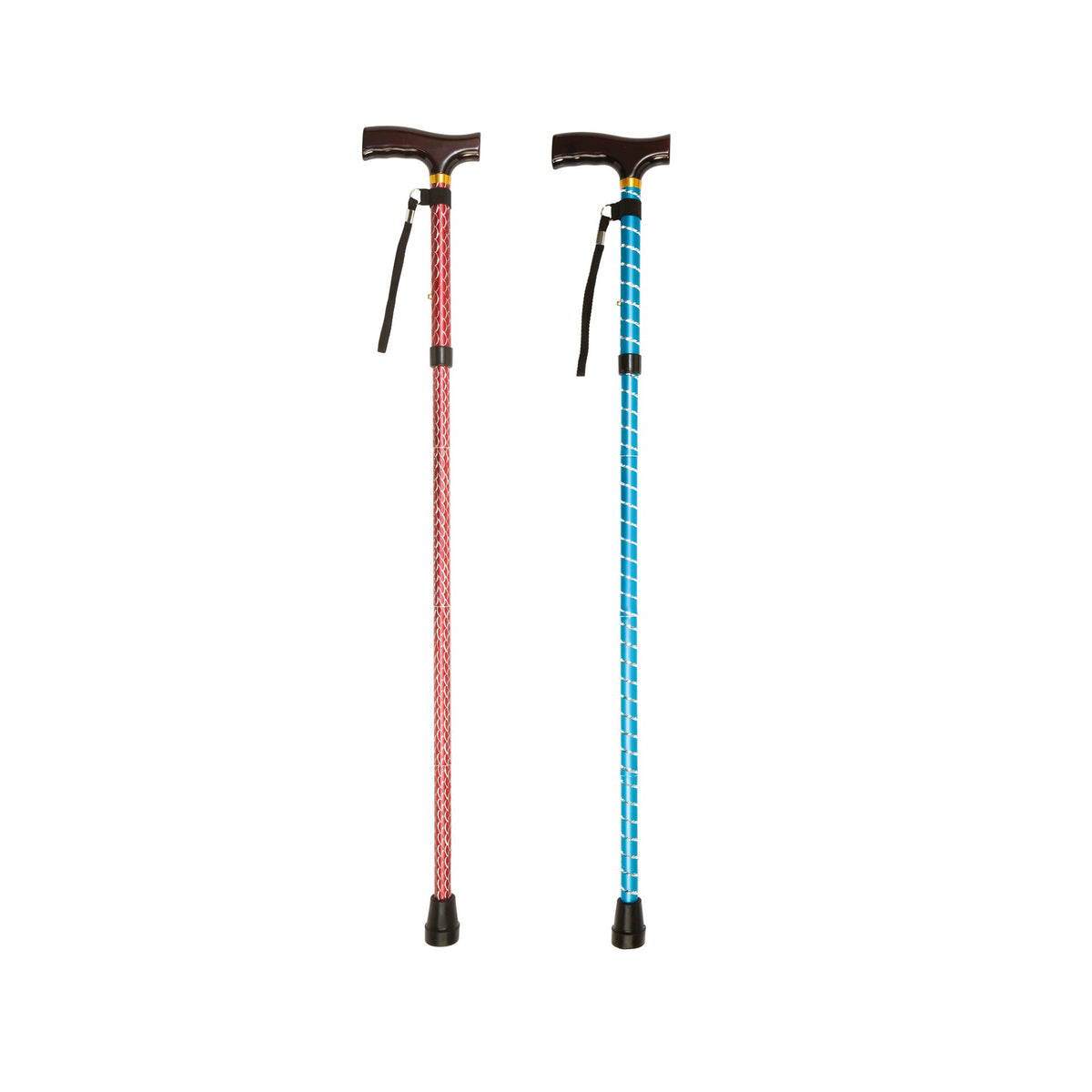 Drive Folding Cane with Strap – Red Crackle