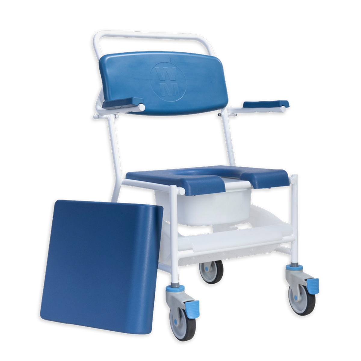 Drive Uppingham Mobile Commode & Shower Chair – Attendant-Propelled, Tilt-Up Arms