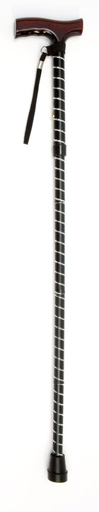 Drive Folding Cane with Strap – Black Stripe