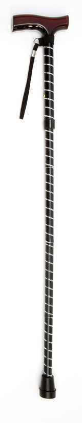 Drive Folding Cane with Strap – Black Stripe