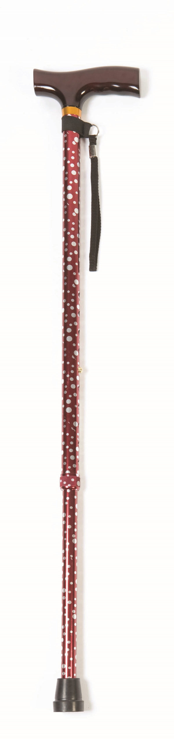 Drive T-Handle Cane – White Dot