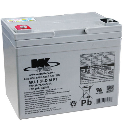 35Ah MK AGM Battery - 12V Mobility Battery