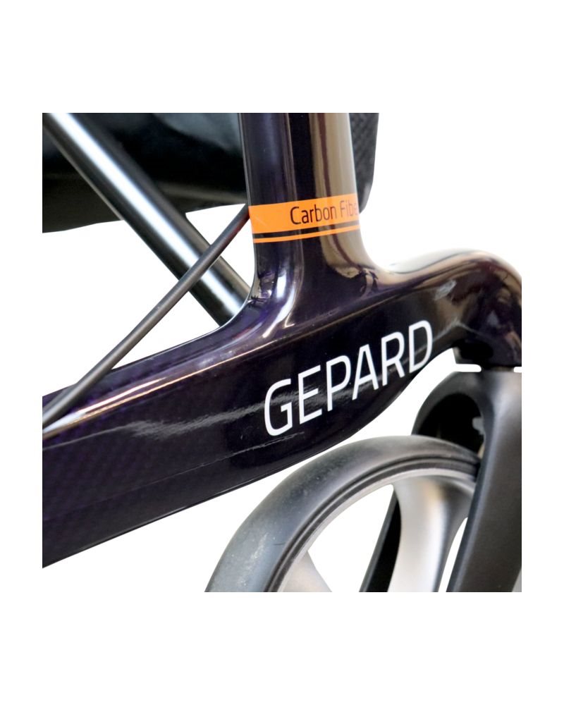 Gepard Carbon Fibre Rollator Purple 62cm